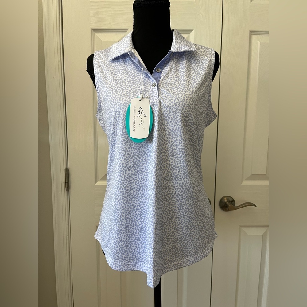 Greg Norman Collection Women's Sleeveless Polo Size Medium